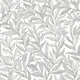 Boughs - Grey - Elegant wallpaper with hand-drawn leaves in grey tones