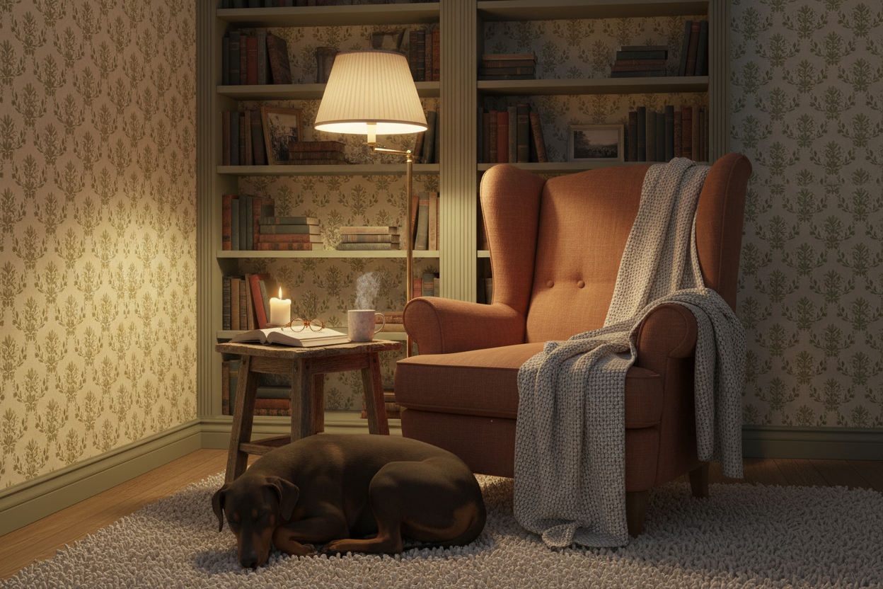 Spring Crocus - Olive Green – Scandinavian floral wallpaper in olive green tones