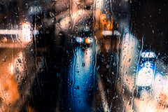 Wall mural Rain Drops – fototapet med unikt motiv som skapar en inspirerande fondvägg