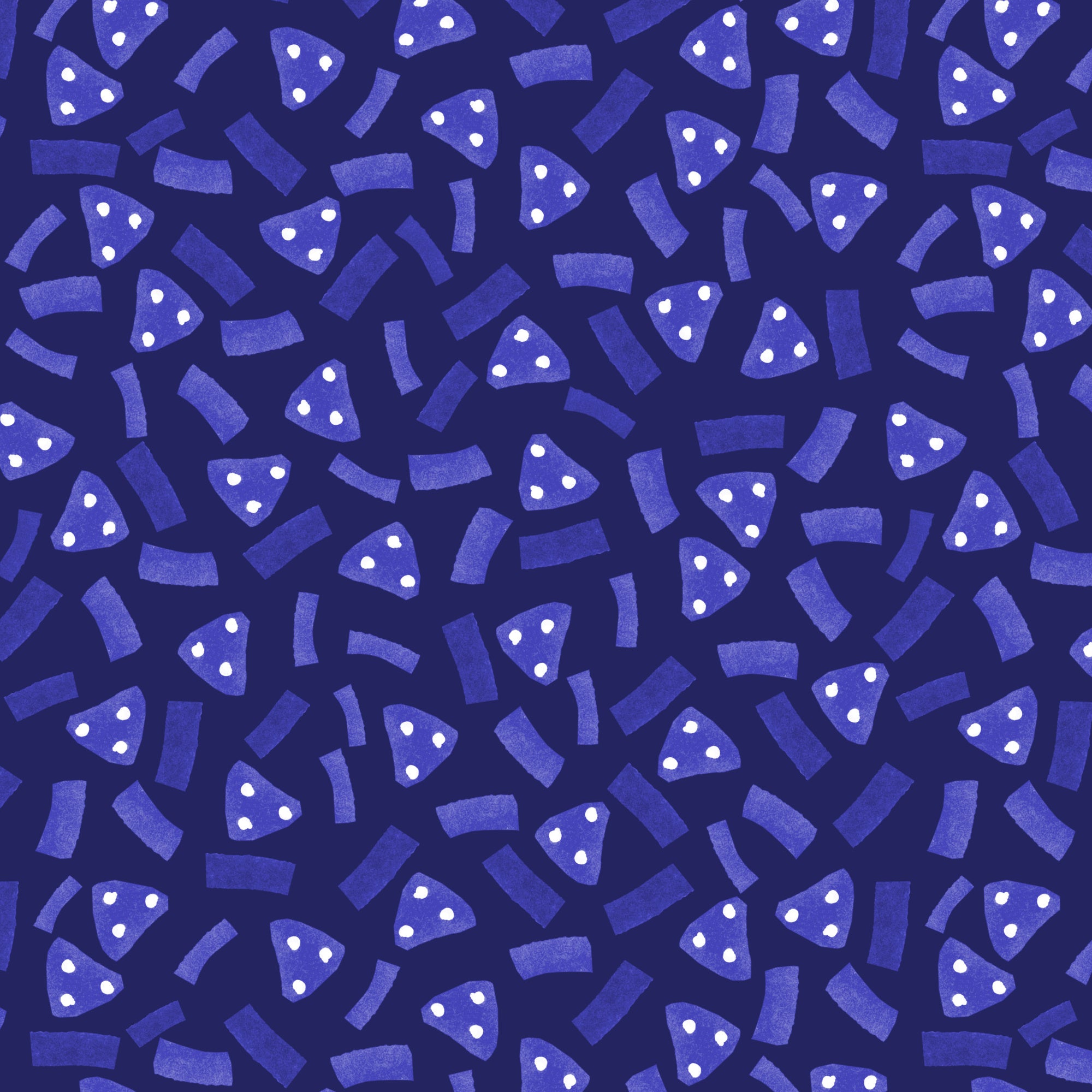 Geometric Marks Navy Blue On Navy