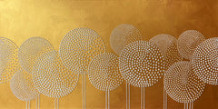 Wall mural ALLIUM SUMMER PEARLS – fototapet med unikt motiv som skapar en inspirerande fondvägg