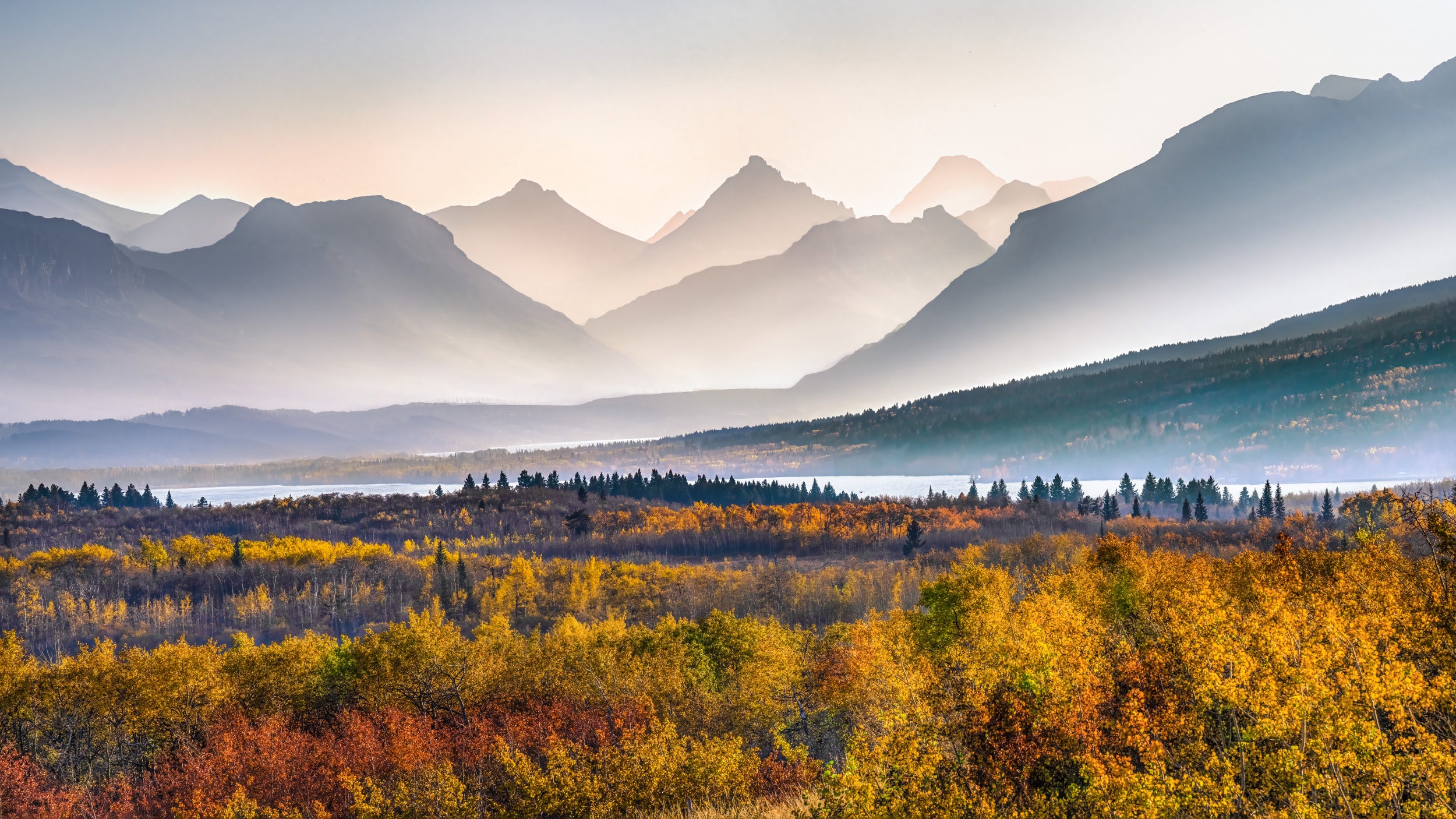 Autumn Mountain in Glacier Park