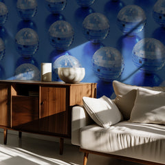 Vibrant Blue Disco Balls