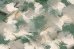 Wall mural Green Beige Wild Painted Square – fototapet med unikt motiv som skapar en inspirerande fondvägg