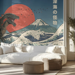 Godzilla Mount Fuji Wave