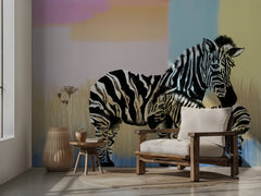 Mother Zebra And Foal
