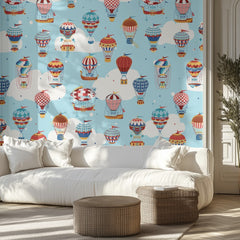 Whimsical Balloon Flight