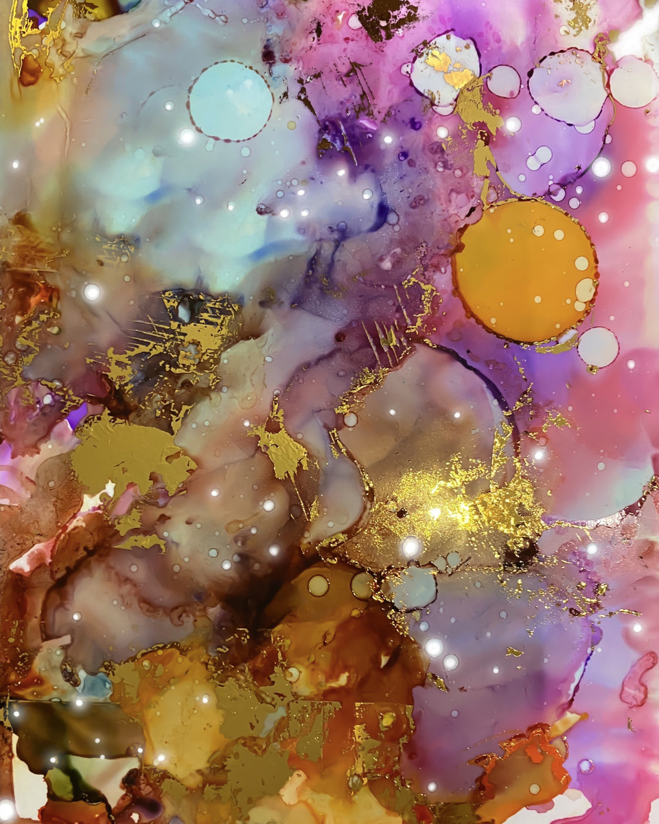 Alcohol Ink Rosa