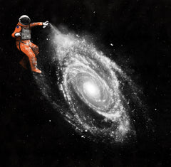 Wall mural Space Art ★★★ – fototapet med unikt motiv som skapar en inspirerande fondvägg