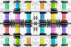Wall mural Italian Facade 6 – fototapet med unikt motiv som skapar en inspirerande fondvägg