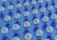 Vibrant Blue Disco Balls