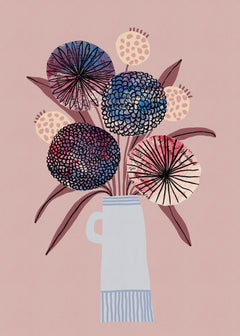Wall mural Wildflower Bloom – fototapet med unikt motiv som skapar en inspirerande fondvägg