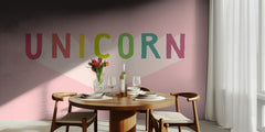 Colorful Unicorn Text