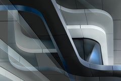 Wall mural Wavy lines – fototapet med unikt motiv som skapar en inspirerande fondvägg