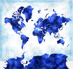 Wall mural Georgino world map – fototapet med unikt motiv som skapar en inspirerande fondvägg