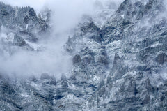 Wall mural Canyon after Snow Storm – fototapet med unikt motiv som skapar en inspirerande fondvägg