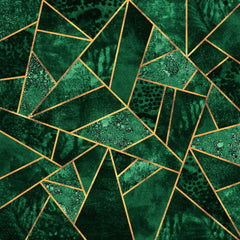 Wall mural Deep Emerald – fototapet med unikt motiv som skapar en inspirerande fondvägg