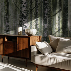 Peaceful Birch Forest