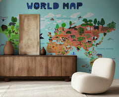 World map for kids