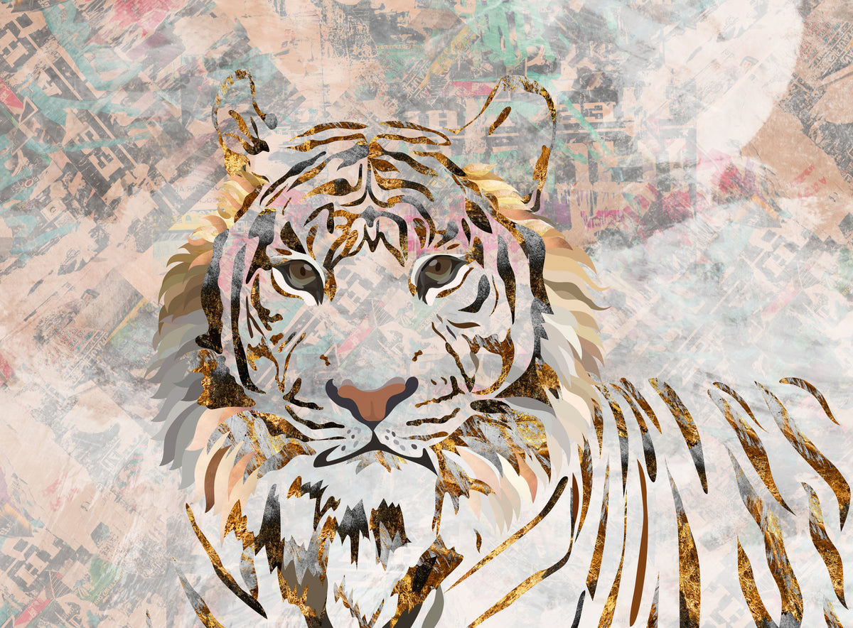 Grusete gullfarget tigermural