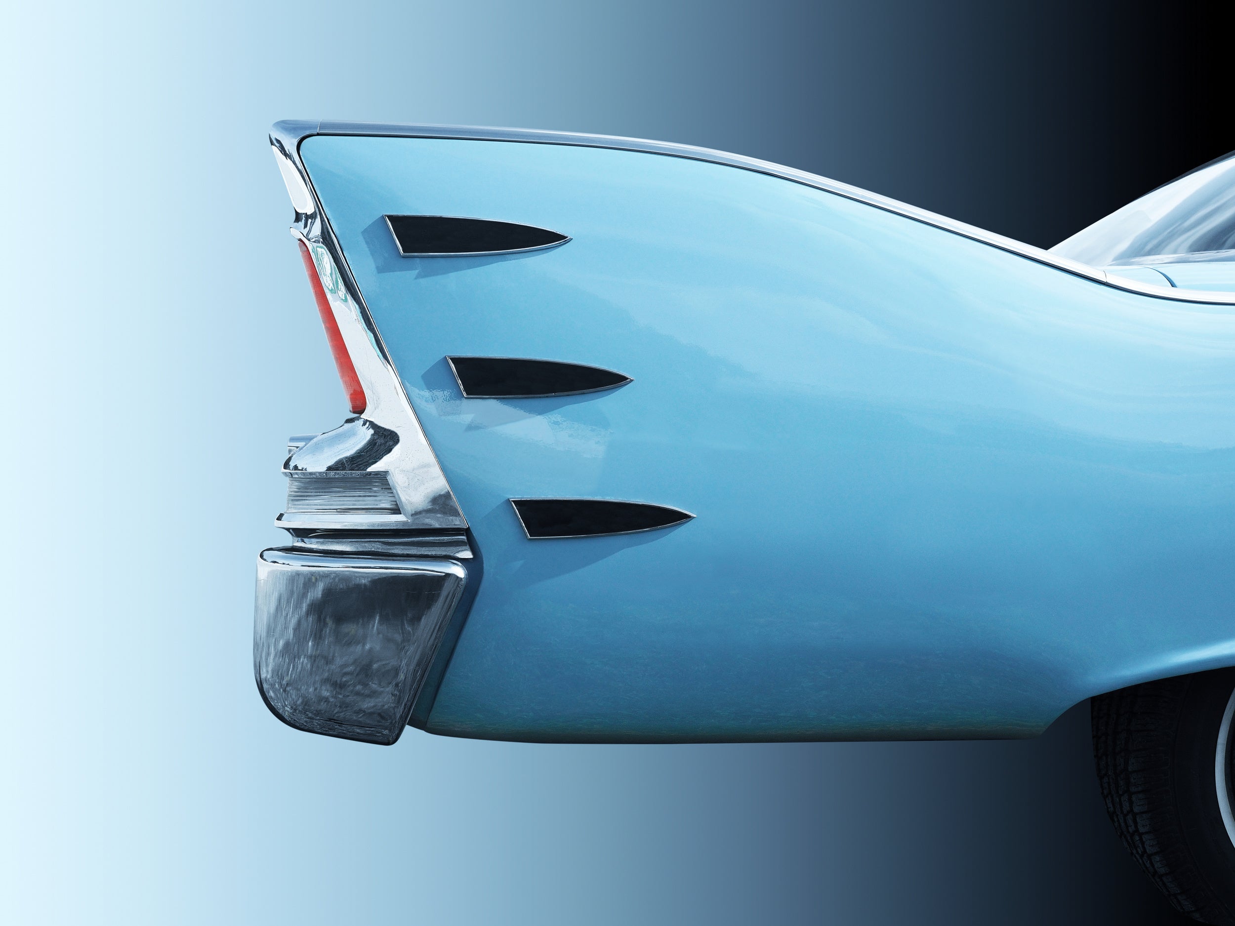 American classic car Belvedere 196 Tail fin