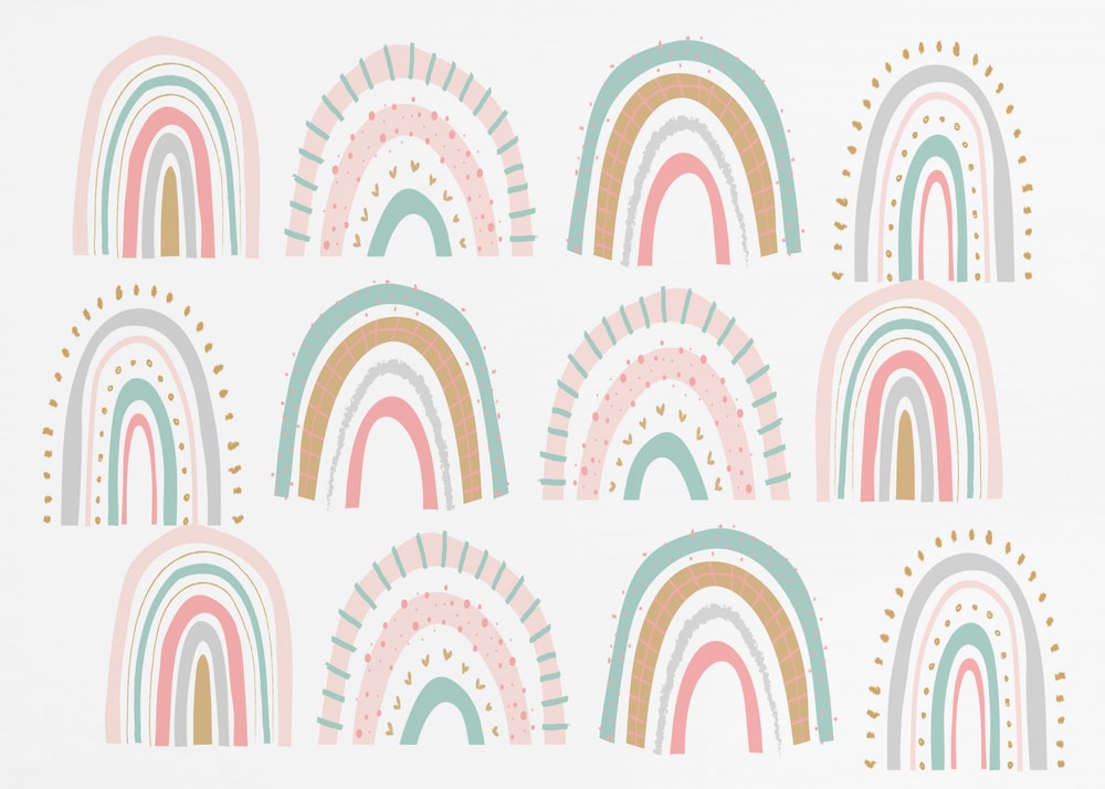 Pastel Boho Rainbows
