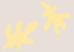 Wall mural Leaves Yellow – fototapet med unikt motiv som skapar en inspirerande fondvägg