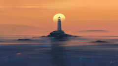 Wall mural Lighthouse8kpng – fototapet med unikt motiv som skapar en inspirerande fondvägg