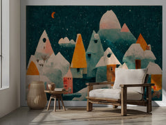 Winter Night Village