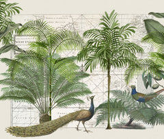 Wall mural Tropical Empire No6 – fototapet med unikt motiv som skapar en inspirerande fondvägg