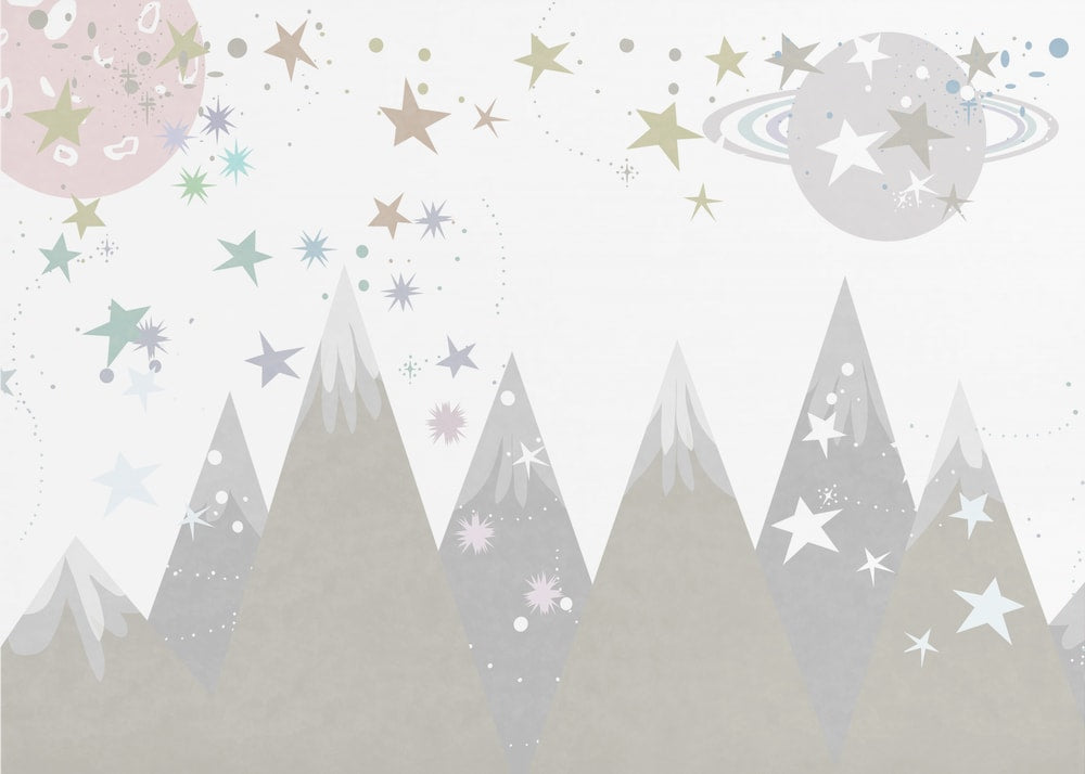 Whimsical Starry Mountains