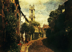 Wall mural Springtime in the Past – fototapet med unikt motiv som skapar en inspirerande fondvägg