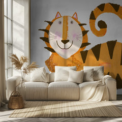 Friendly Cartoon Tiger