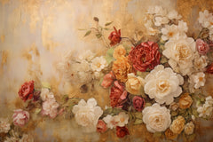 Wall mural Fa Vintage Floral 77 – fototapet med unikt motiv som skapar en inspirerande fondvägg