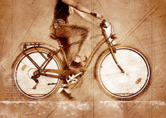 Wall mural Cycling sport art 5 – fototapet med unikt motiv som skapar en inspirerande fondvägg