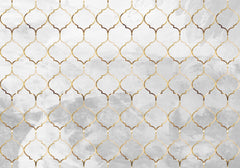 Wall mural Moroccan concrete gold – fototapet med unikt motiv som skapar en inspirerande fondvägg