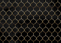 Wall mural Moroccan black gold – fototapet med unikt motiv som skapar en inspirerande fondvägg