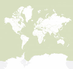 Wall mural Xolani world map – fototapet med unikt motiv som skapar en inspirerande fondvägg