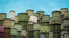 Wall mural Old towers – fototapet med unikt motiv som skapar en inspirerande fondvägg