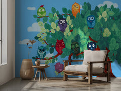 Colorful Owls Tree