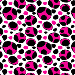 Wall mural Spotty Retro Pink – fototapet med unikt motiv som skapar en inspirerande fondvägg