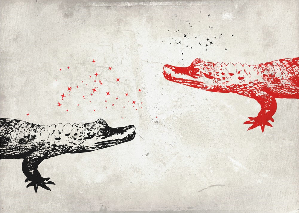 Red Black Alligator Magic