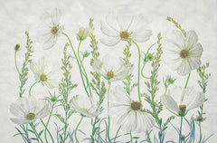 Wall mural Cosmos Garden – fototapet med unikt motiv som skapar en inspirerande fondvägg