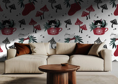 Whimsical Christmas Animals Pattern