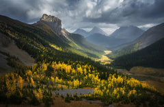 Wall mural Fall of Smutwood Valley – fototapet med unikt motiv som skapar en inspirerande fondvägg