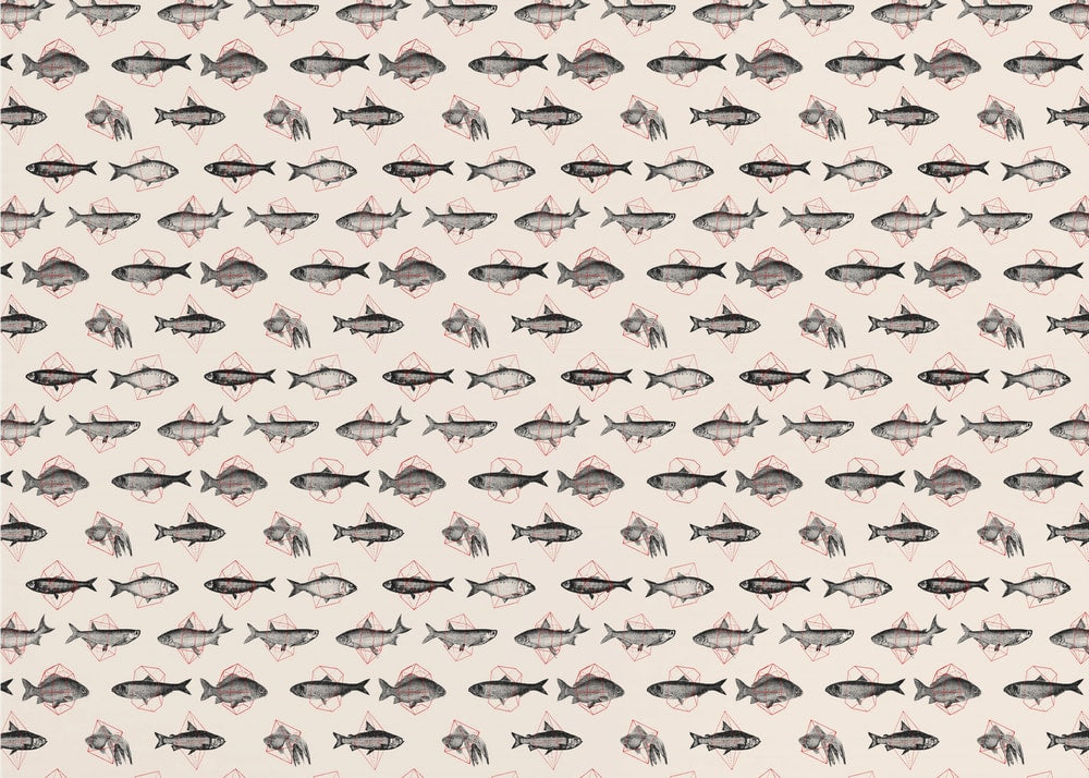 Watercolor Fish Pattern