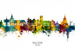 Wall mural Maldon England Skyline – fototapet med unikt motiv som skapar en inspirerande fondvägg