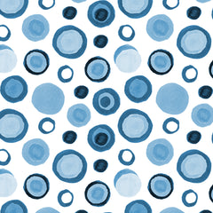 Wall mural Circles Retro Turquoise – fototapet med unikt motiv som skapar en inspirerande fondvägg