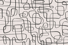 Wall mural Thin Lines Pattern – fototapet med unikt motiv som skapar en inspirerande fondvägg