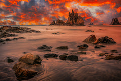 Wall mural Canary Sunset – fototapet med unikt motiv som skapar en inspirerande fondvägg